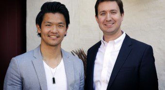 Han Jin and Adam Rowell posing together