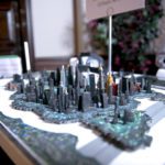A model of city skyscrapers