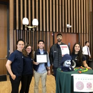 Kevin Feng with his Capstone team at the 2019 Capstone Showcase