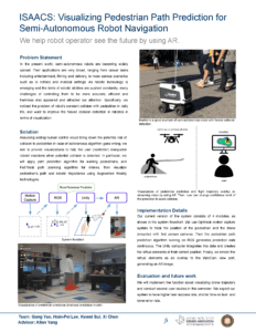 ISAACS: Visualizing Pedestrian Path Prediction for Semi-Autonomous Robot Navigation