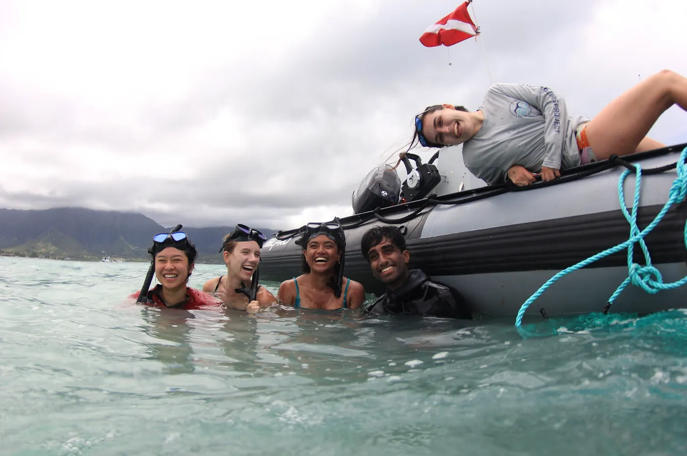 PDMP Team in the Water